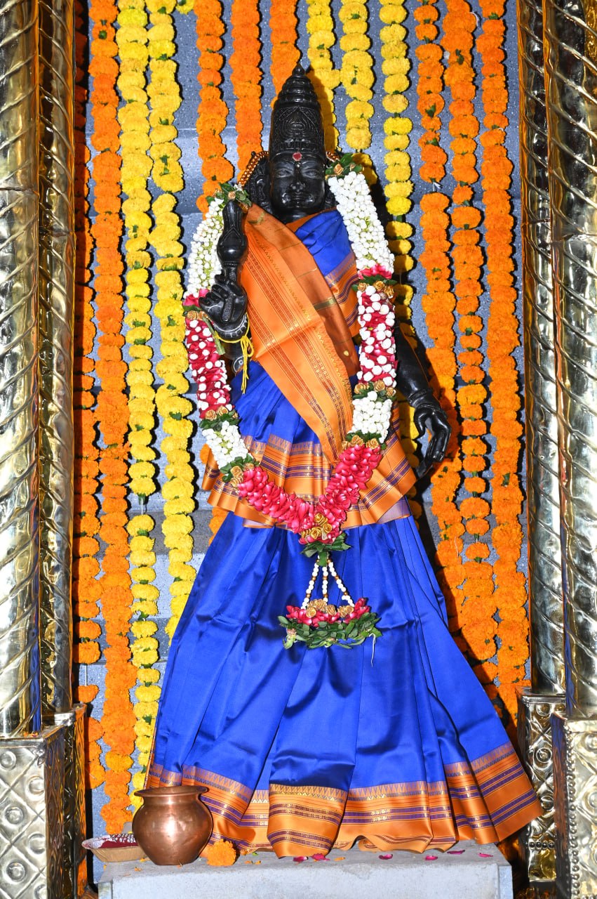 Devi — Adorned in Sapphire Silk