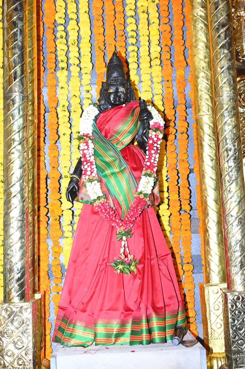 Devi — Adorned in Crimson Silk